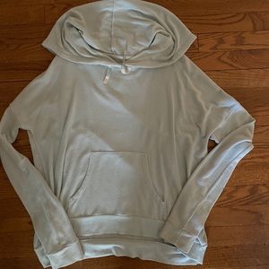 Abercrombie and Fitch light blue thin hoodie